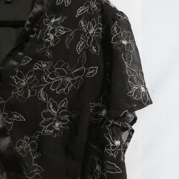 ENCORE | size 22 | Brown Floral Blouse - Picture 5 of 14